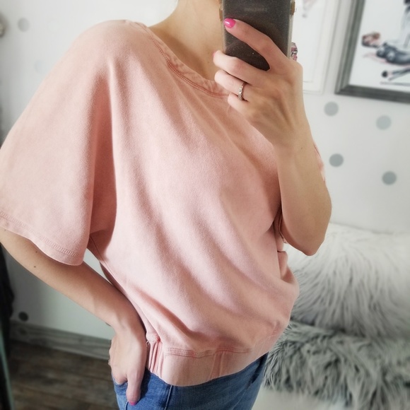 Fall Washed Pullover Cropped Sweatshirt Women’s Casual Basic Tops - Picture 6 of 9